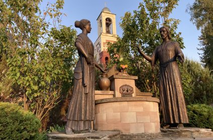 Скульптура «Ісус Христос і самарянка»