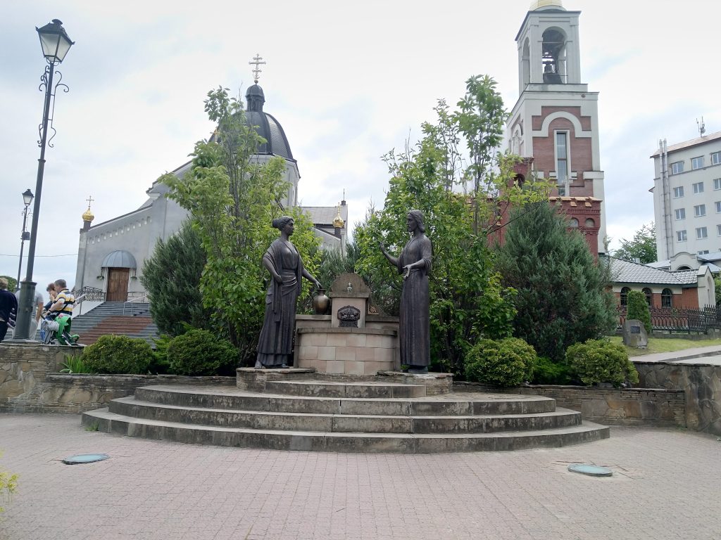 Скульптура «Ісус Христос і самарянка»
