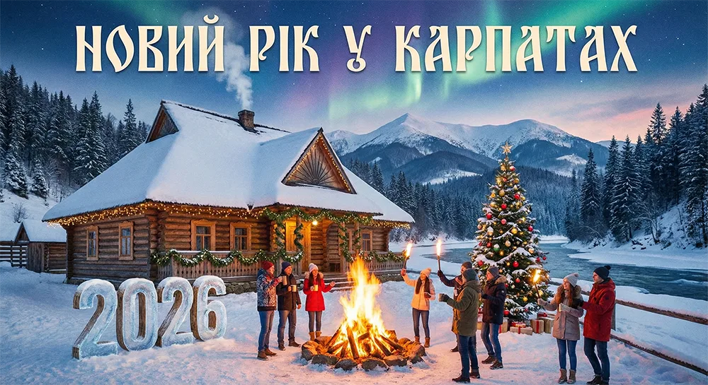 Новий Рік 2026 у Карпатах: Як знайти будиночок з каміном та генератором