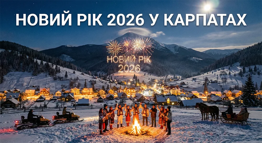 Новий Рік 2026 у Карпатах: Як знайти будиночок з каміном та генератором