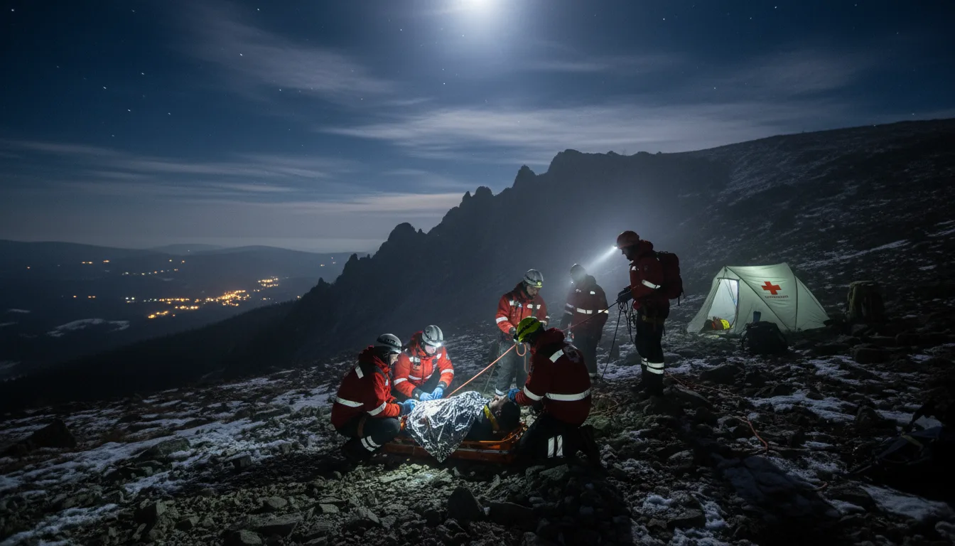 Нічна рятувальна операція на горі Парашка: знайдено туриста з Харкова