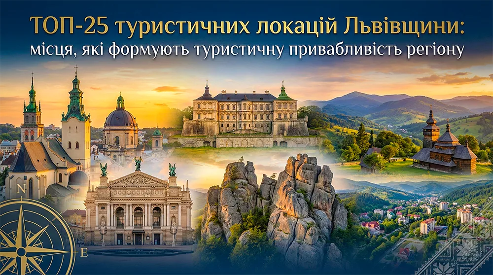 ТОП-25 туристичних локацій Львівщини